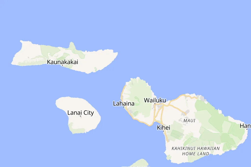 Napili Bay Area Map