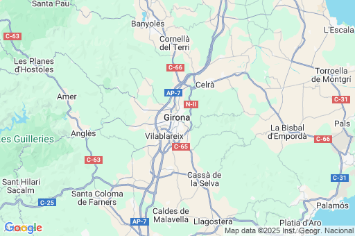 Map of Girona