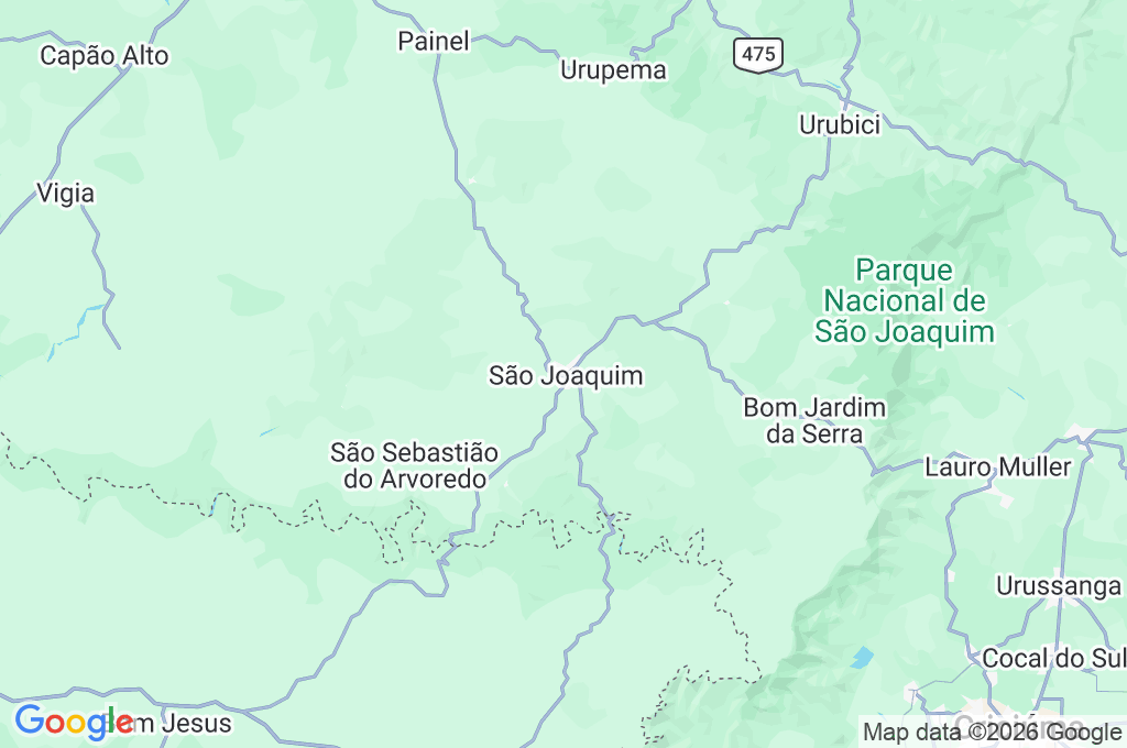 São Joaquim Area Map