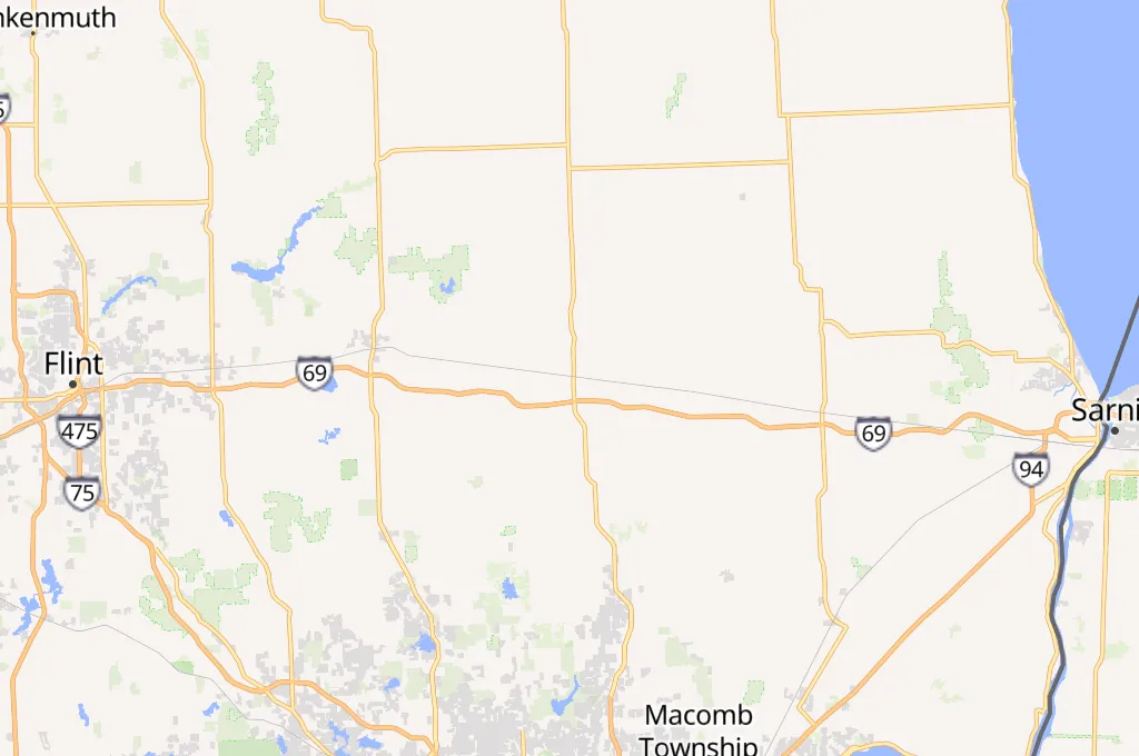 Imlay City Area Map Imlay City Area Map