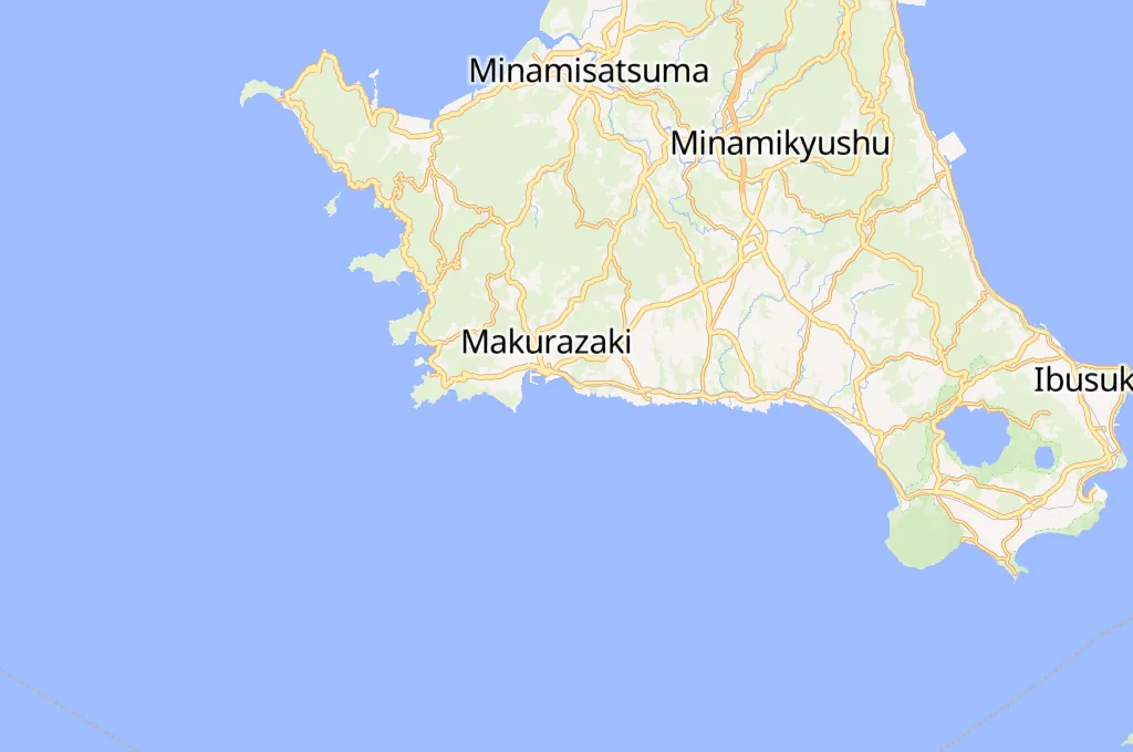Makurazaki Area Map Makurazaki Area Map