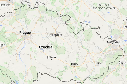 Map of Pardubice Region