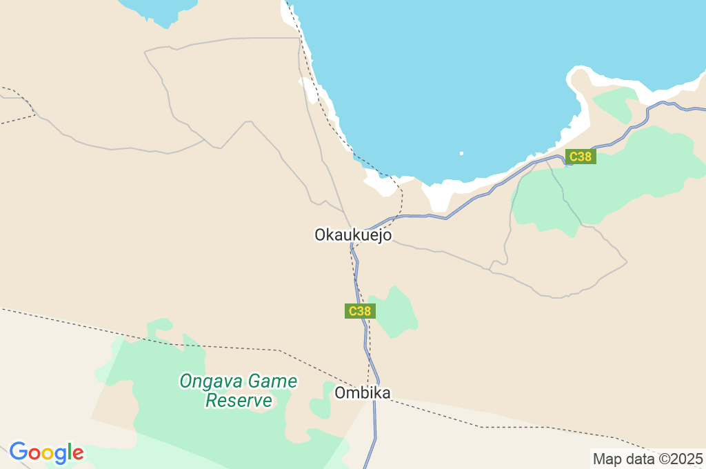 Okaukuejo Resort Area Map