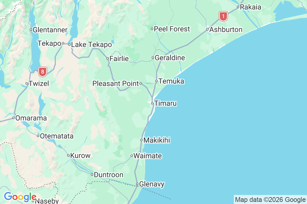 Caroline Bay Area Map Caroline Bay Area Map
