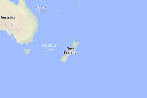Map of New Zealand