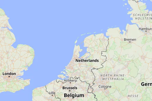 Map of North Holland
