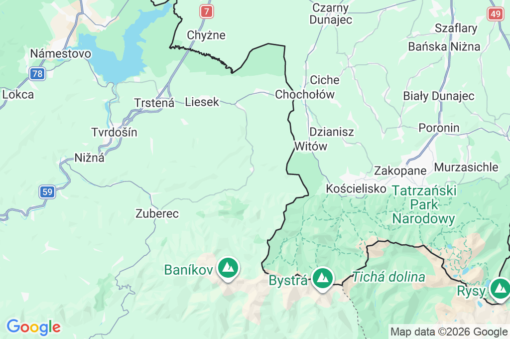 Meander Thermal & Ski Resort Area Map Meander Thermal & Ski Resort Area Map
