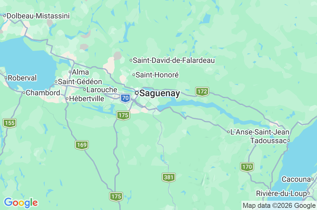 Marina de La Baie Area Map