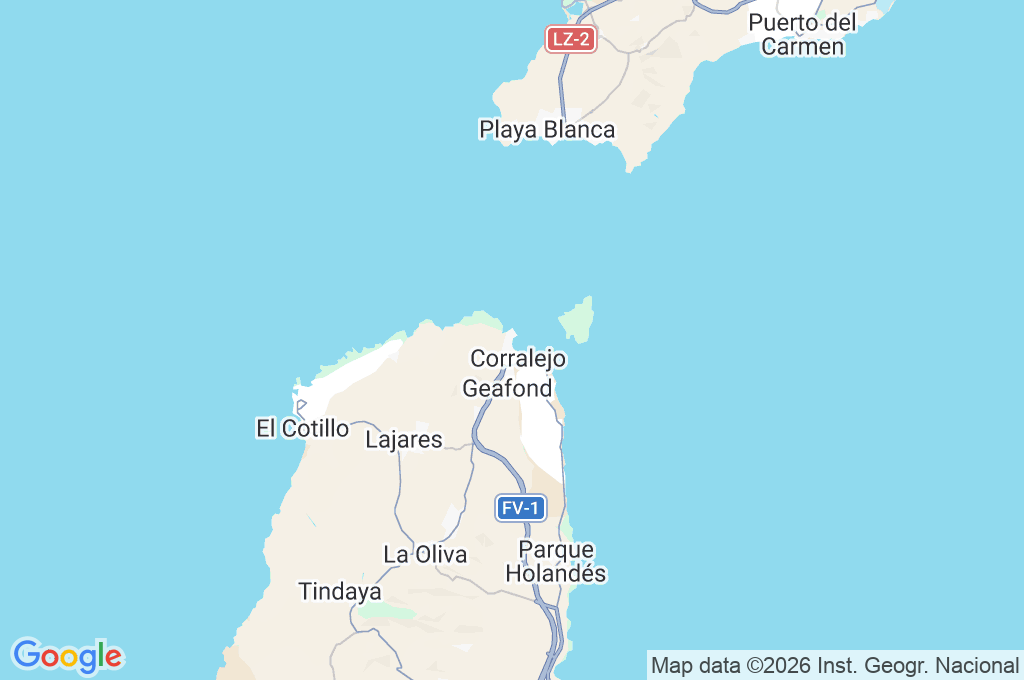 Corralejo Area Map Corralejo Area Map