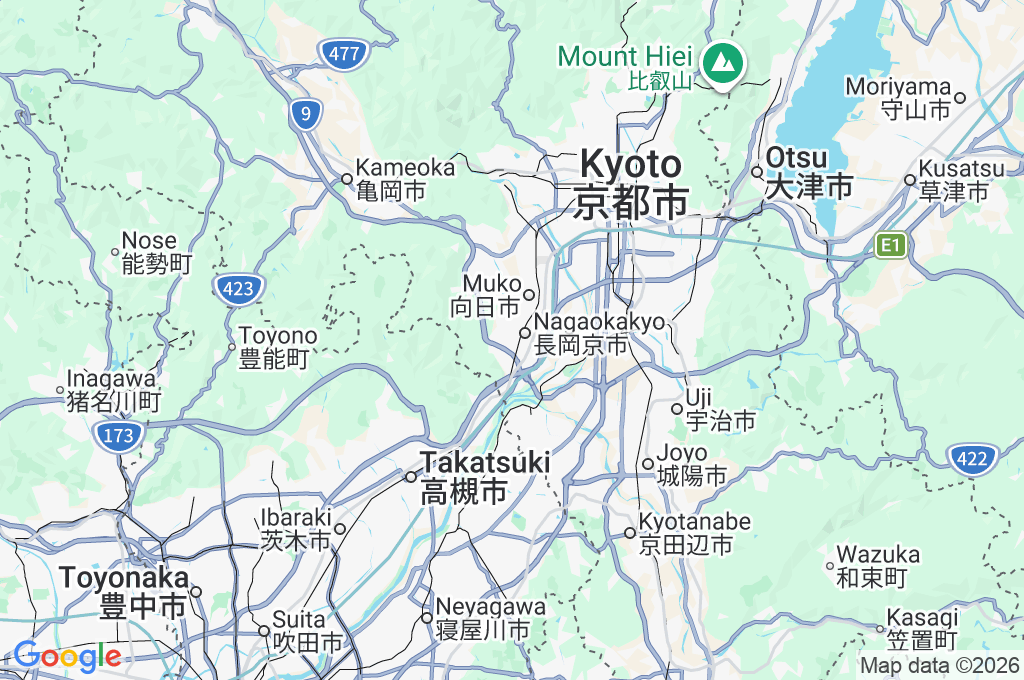 Nagaoka Tenmangu Shrine Area Map Nagaoka Tenmangu Shrine Area Map