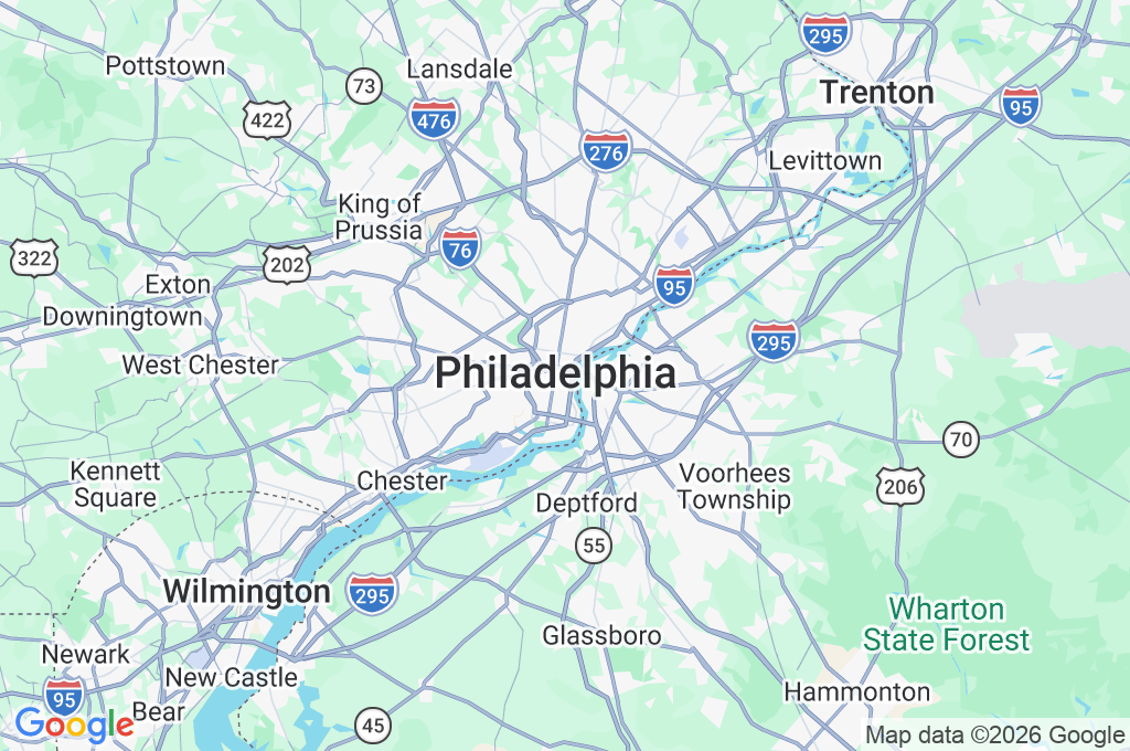 Liberty Bell Center Area Map