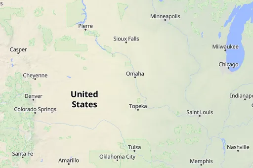 Map of Nebraska