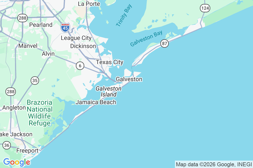 Galveston Seawall Area Map Galveston Seawall Area Map