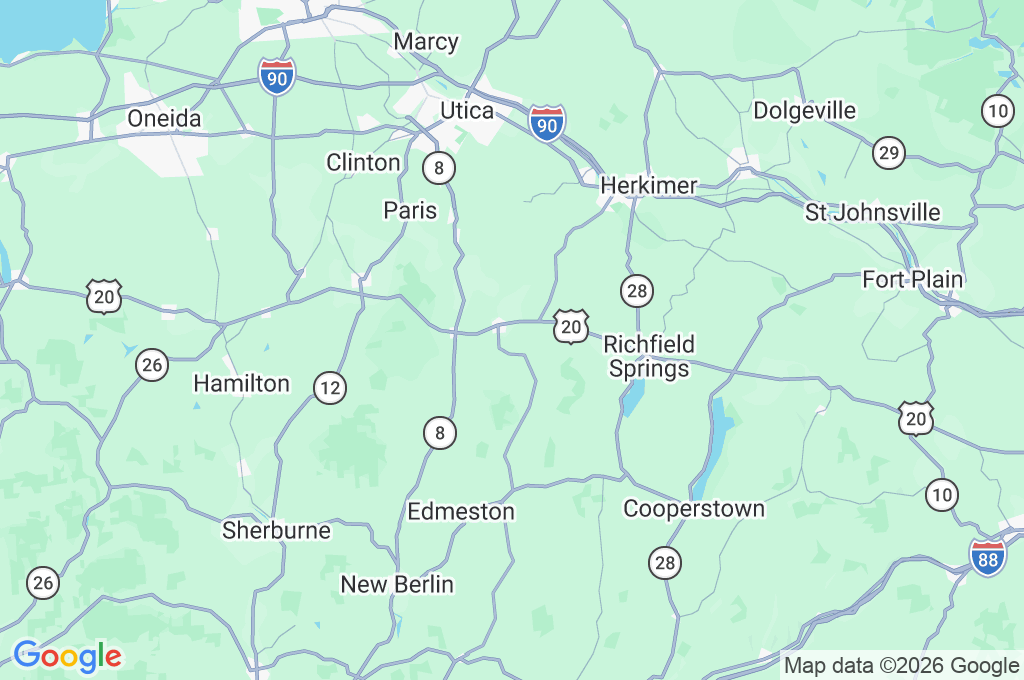 West Winfield Area Map West Winfield Area Map