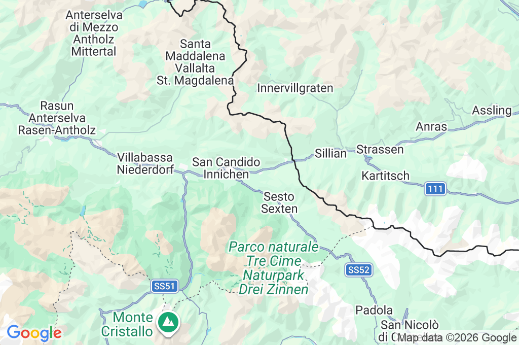 Versciaco Area Map