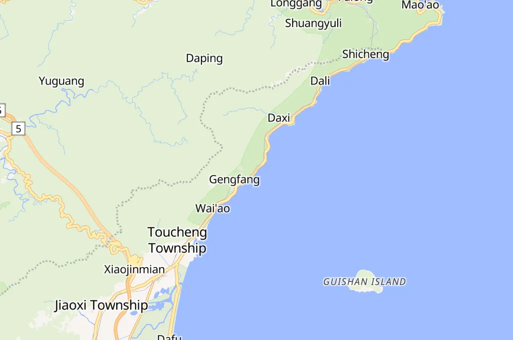 Beiguan Tidal Park Area Map