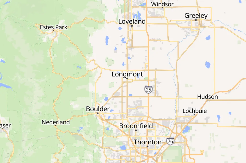 Boulder County Fairgrounds Area Map
