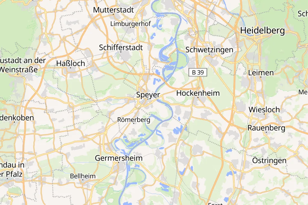 Speyer Area Map