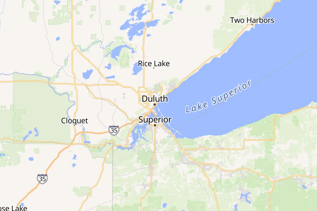 Duluth North Pier Lighthouse Area Map Duluth North Pier Lighthouse Area Map