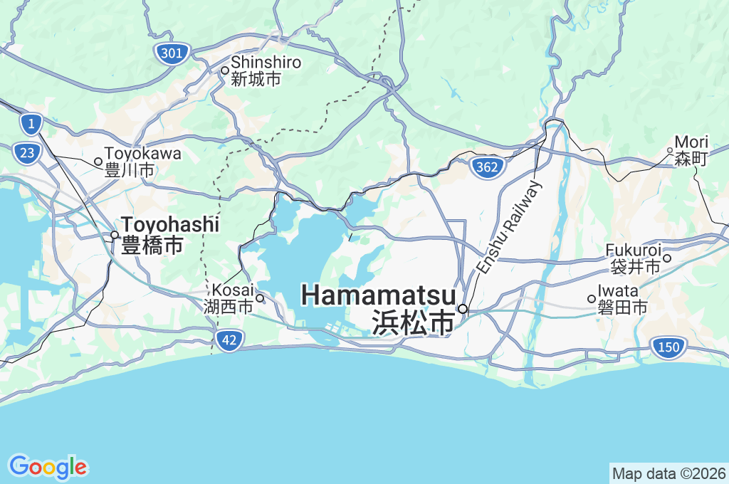 Hamamatsu Flower Park Area Map