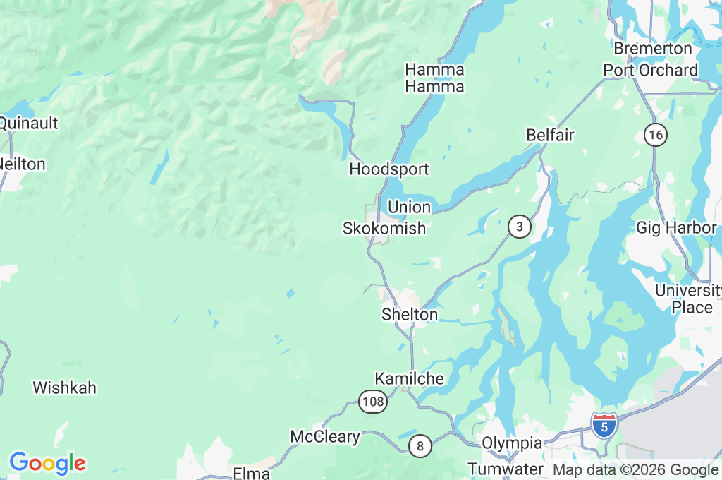 Skokomish Valley Area Map Skokomish Valley Area Map
