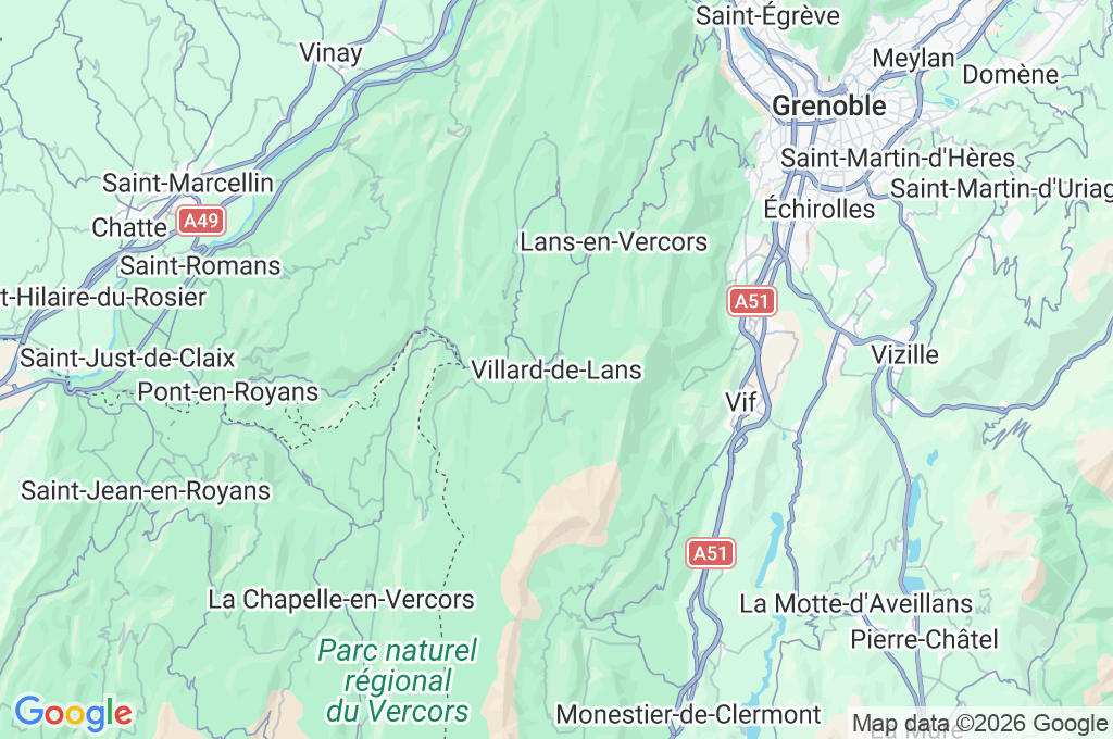 Villard-de-Lans Area Map Villard-de-Lans Area Map