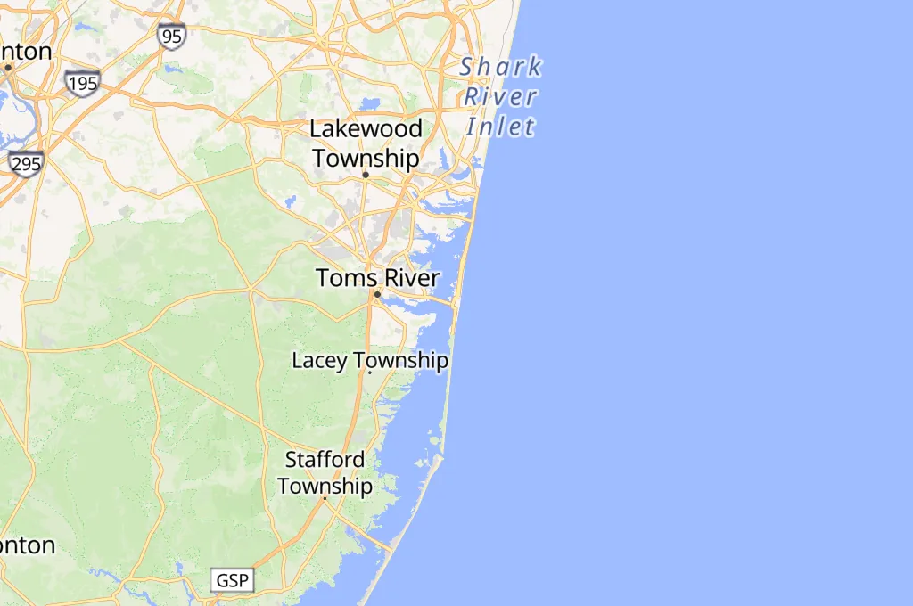 Seaside Heights Boardwalk Area Map