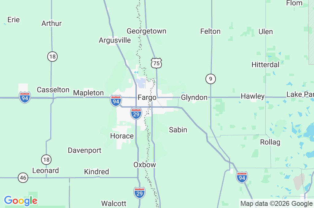 Moorhead Area Map Moorhead Area Map