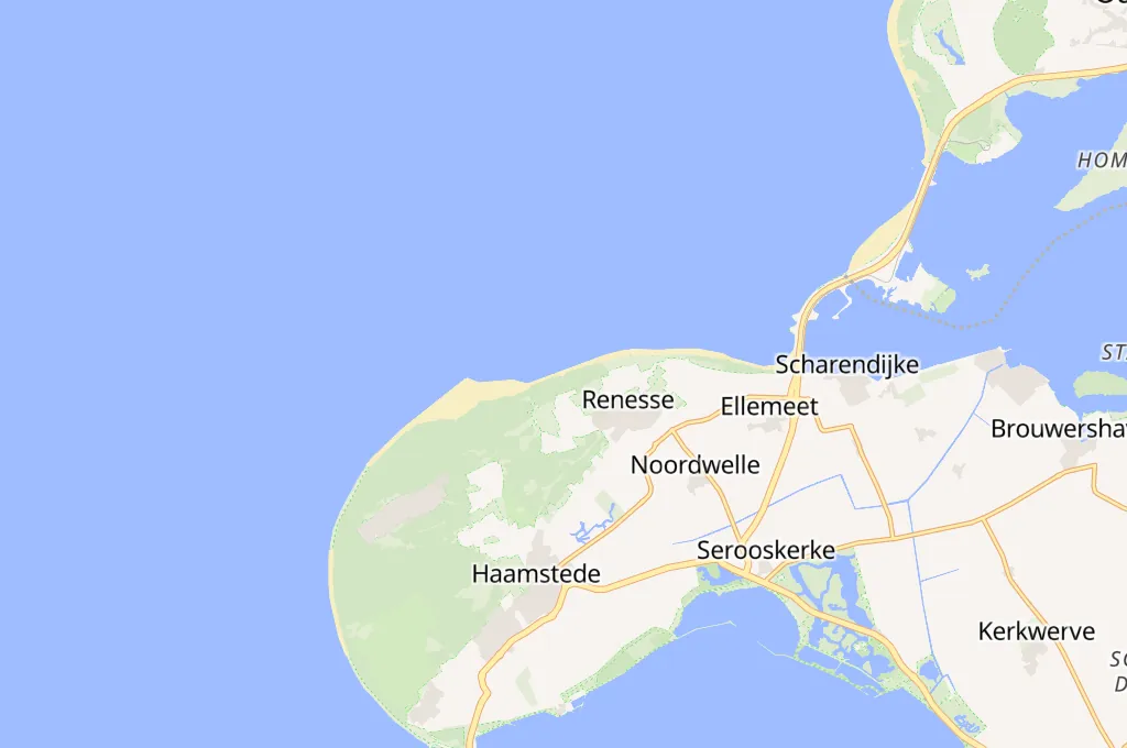 Renesse Area Map