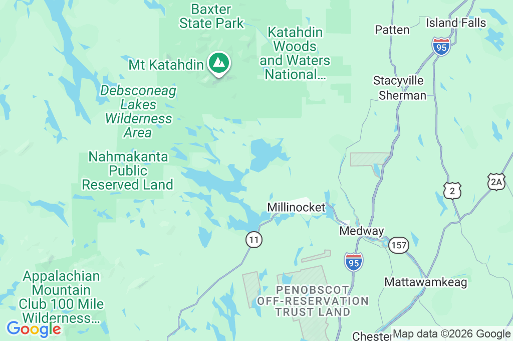 Millinocket Area Map
