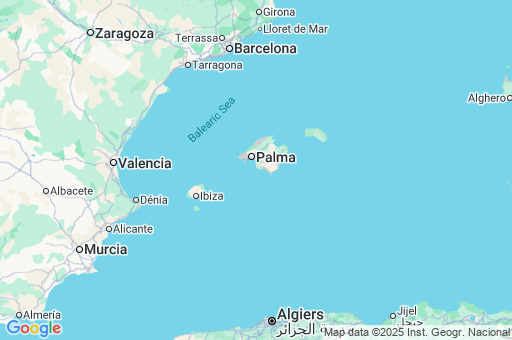 Map of Balearic Islands