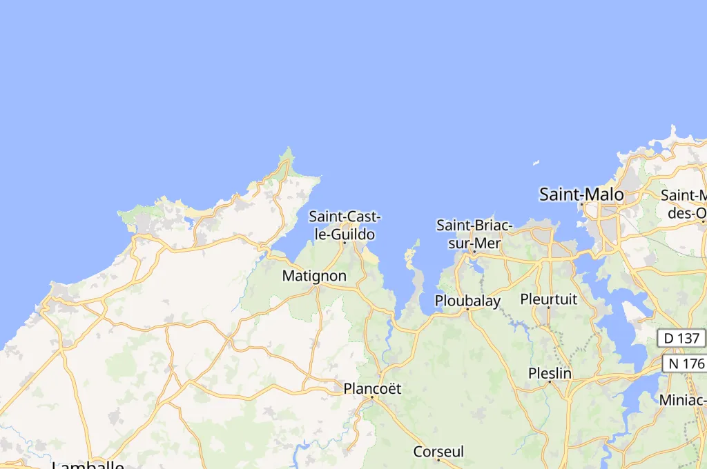 Grande Plage de Saint-Cast-le-Guildo Area Map Grande Plage de Saint-Cast-le-Guildo Area Map