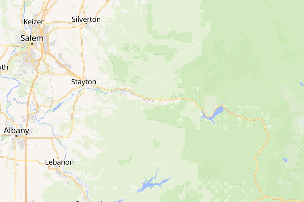Santiam Canyon School District Area Map