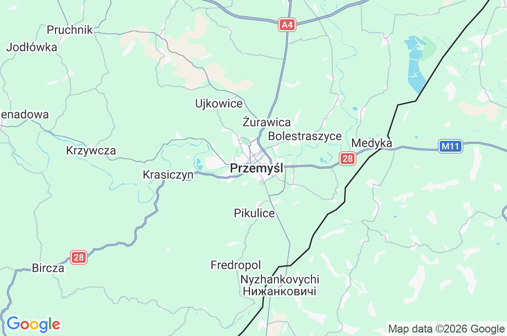 Przemyśl Area Map