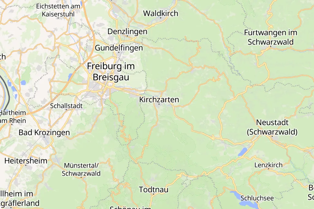 Kirchzarten Area Map Kirchzarten Area Map