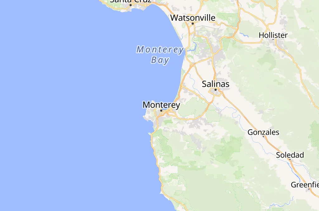 Monterey Bay Aquarium Area Map