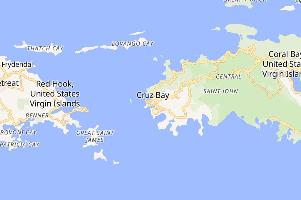 The Beach Bar, Bay Street Area Map
