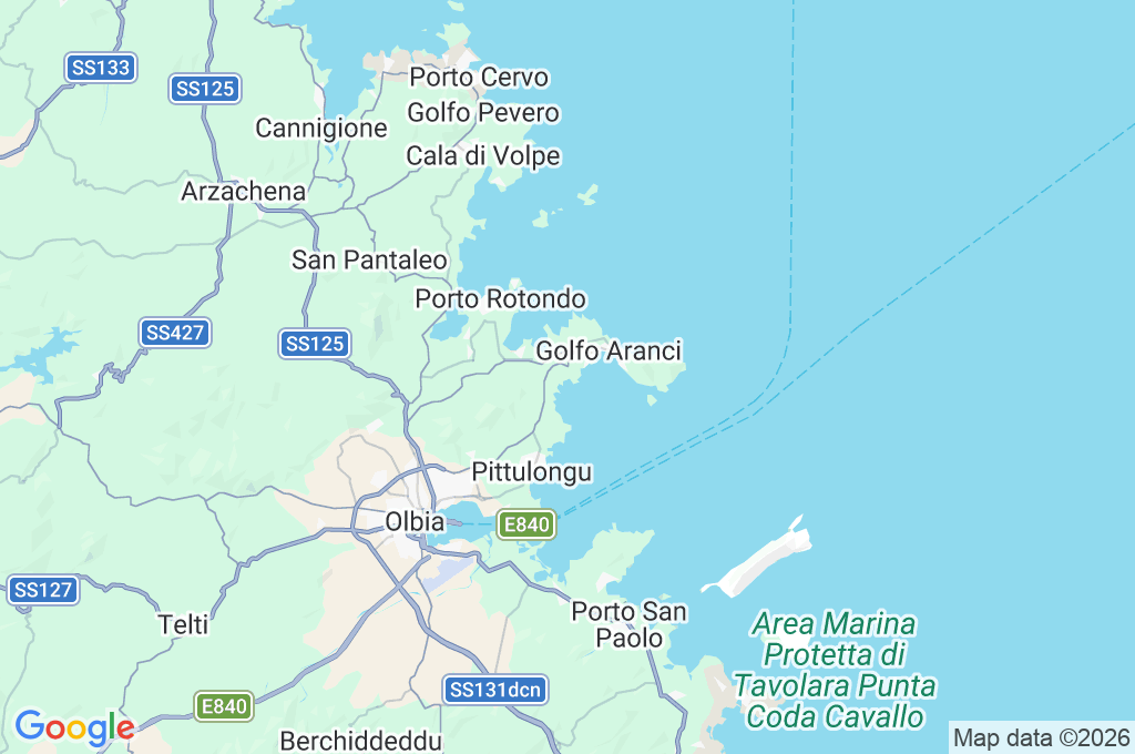 Spiaggia Bianca Area Map