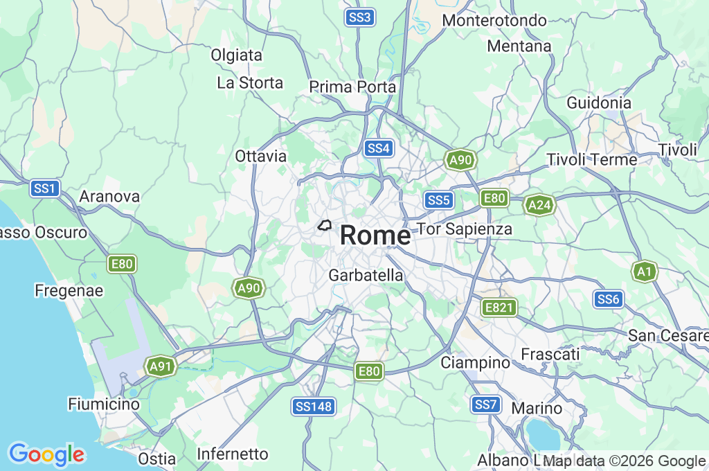 Piazza Venezia Area Map