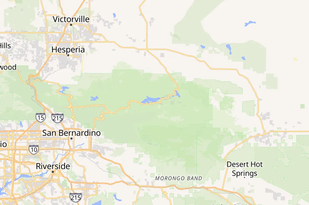 Big Bear Lake Area Map Big Bear Lake Area Map