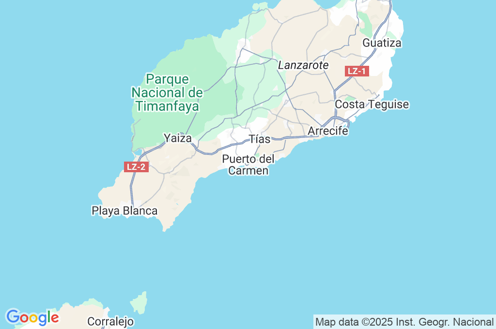 Puerto del Carmen Area Map