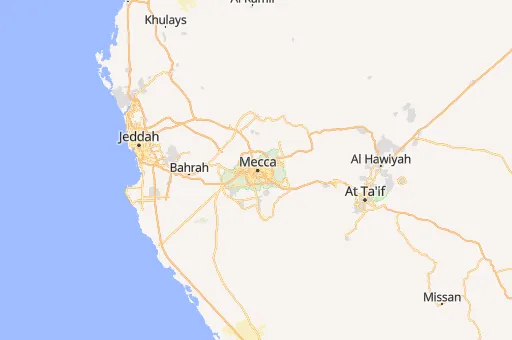 Map of Mecca