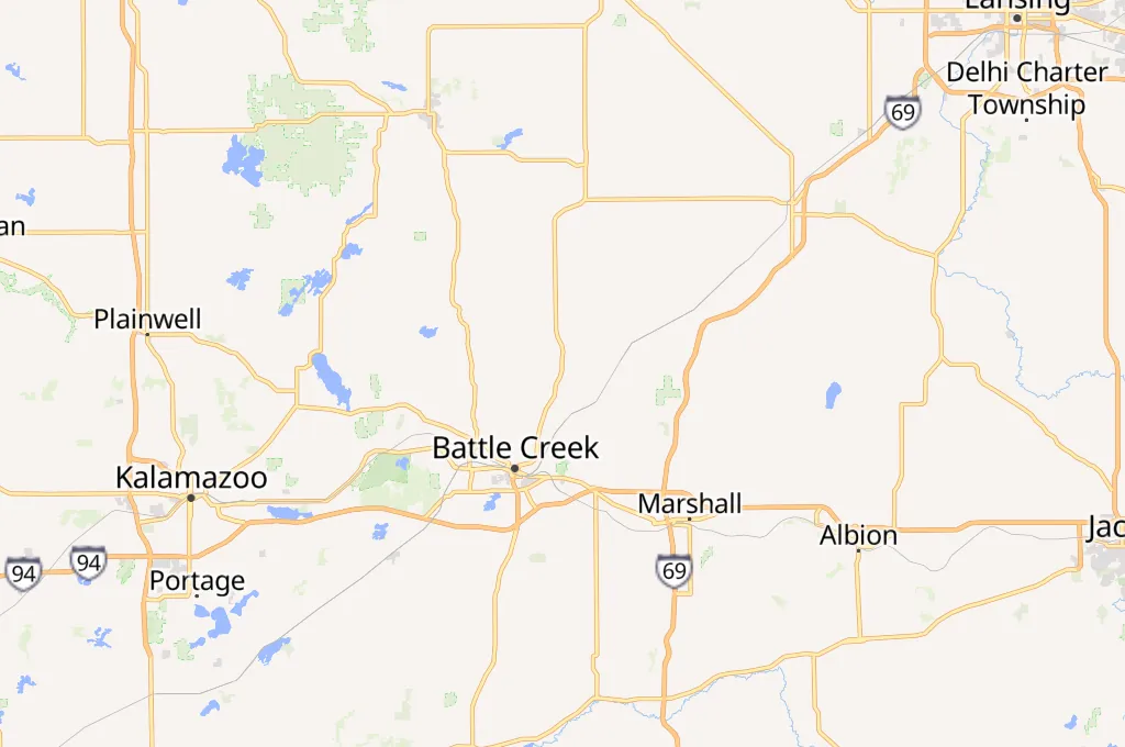 Battle Creek Area Map Battle Creek Area Map
