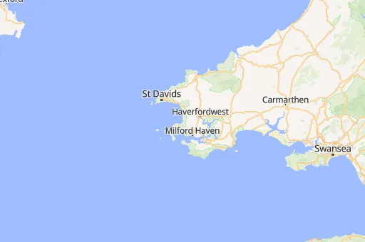 Map of Pembrokeshire
