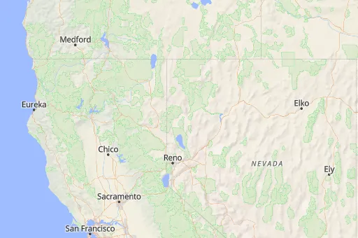 Map of Washoe County