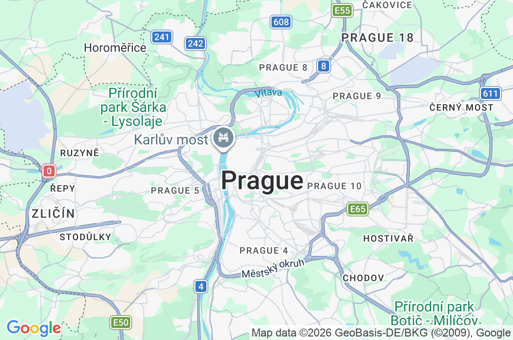 Czech Radio Headquarters Area Map Czech Radio Headquarters Area Map