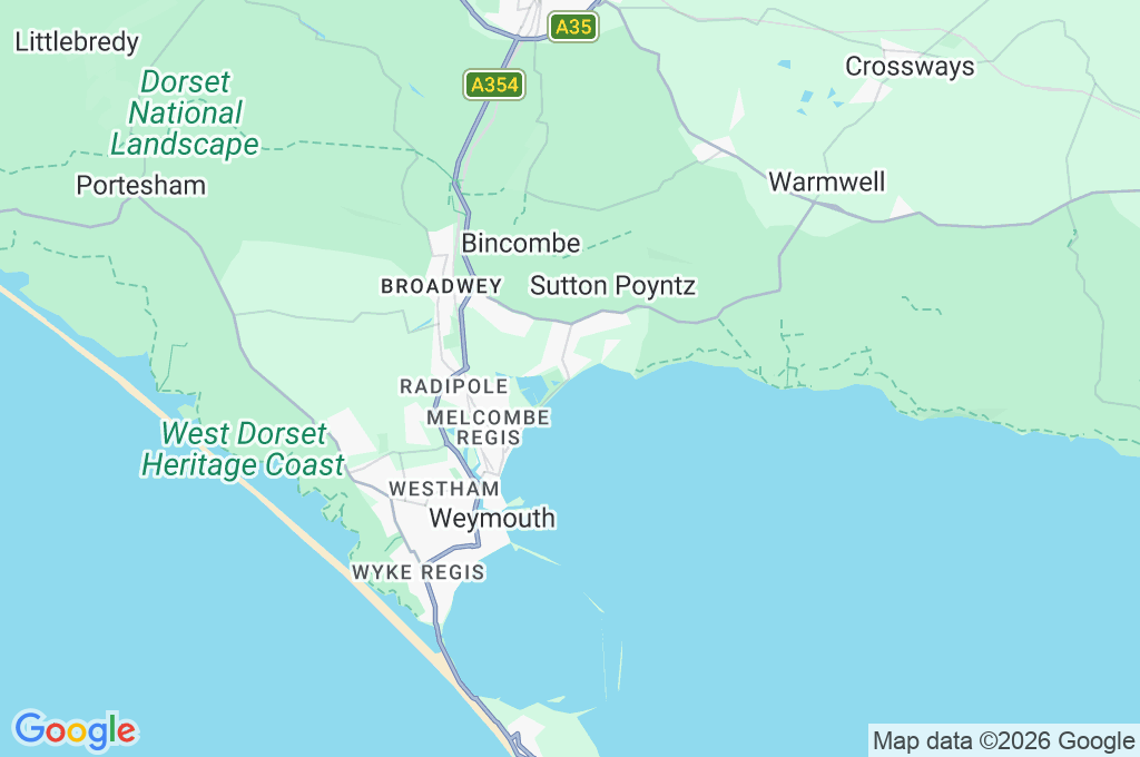 Overcombe Beach Area Map Overcombe Beach Area Map