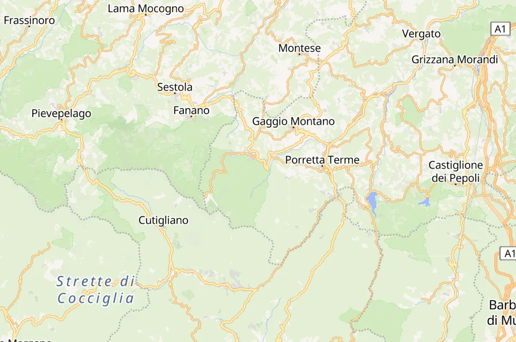 Monte Pizzo Area Map