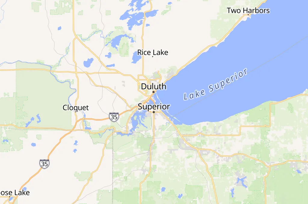 Duluth Area Map Duluth Area Map
