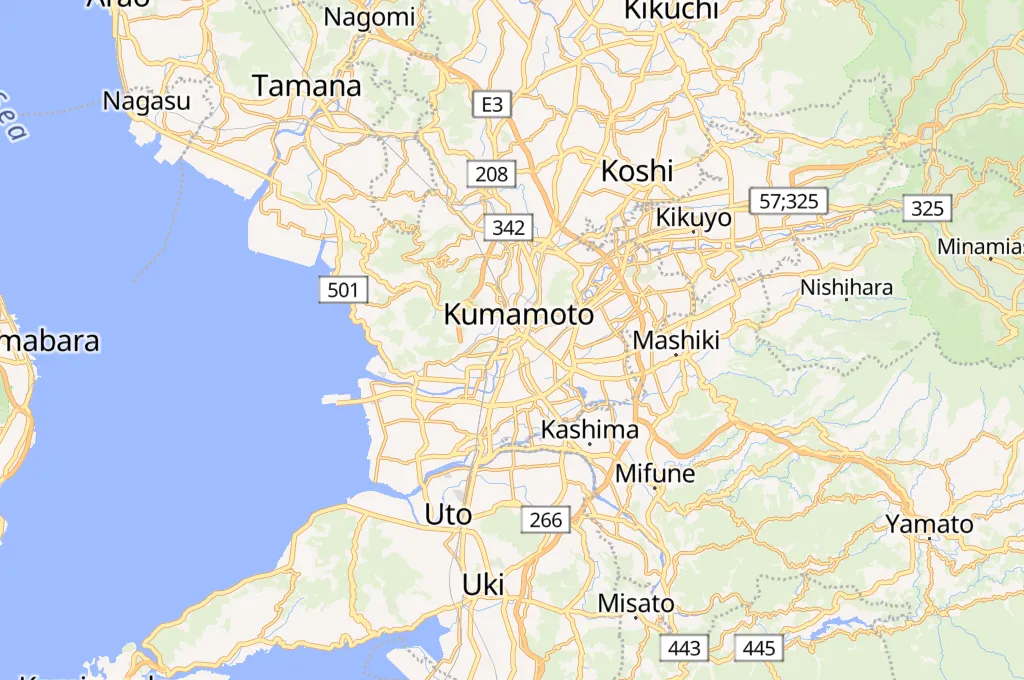 SAKURA MACHI Kumamoto Area Map